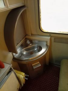 Cabin in sleeping train